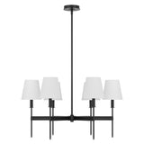 Taylor 6 Light Chandelier, Matte Black