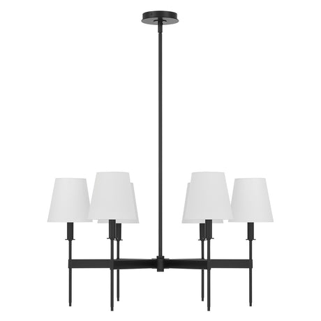 Taylor 6 Light Chandelier, Matte Black