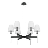 Taylor 6 Light Chandelier, Matte Black