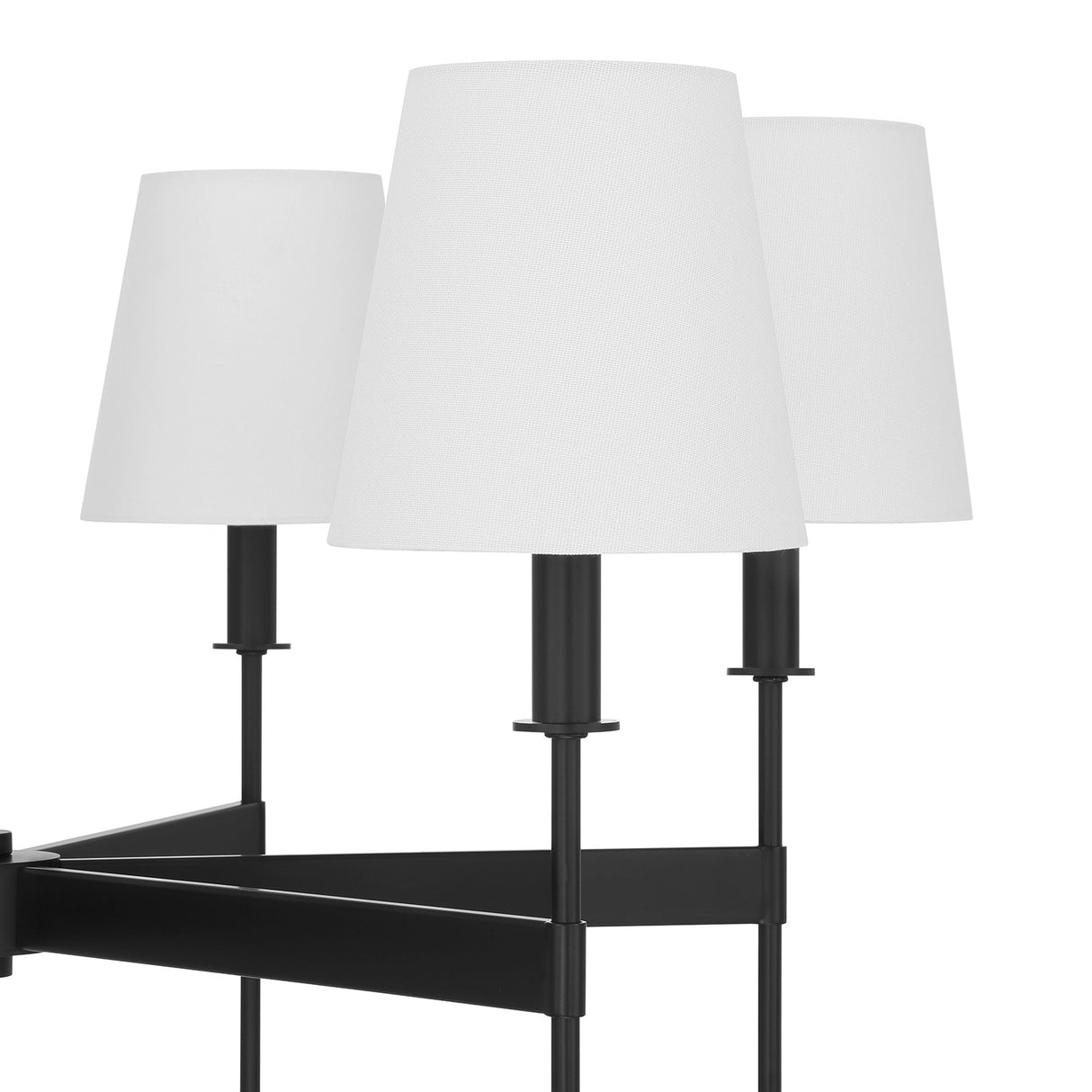 Taylor 6 Light Chandelier, Matte Black