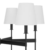 Taylor 6 Light Chandelier, Matte Black