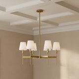 Taylor 6 Light Chandelier 30" for Transitional home with Beige walls