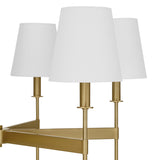 Taylor 6 Light Chandelier, Aged Brass