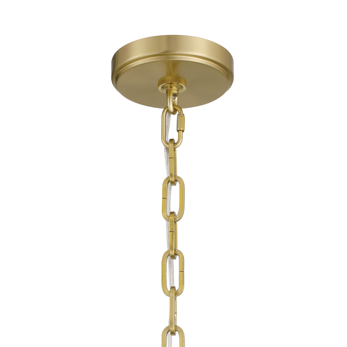 Paxton 12" Pendant, Matte Black and Aged Brass