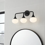 Talia 3 Light Vanity, Matte Black