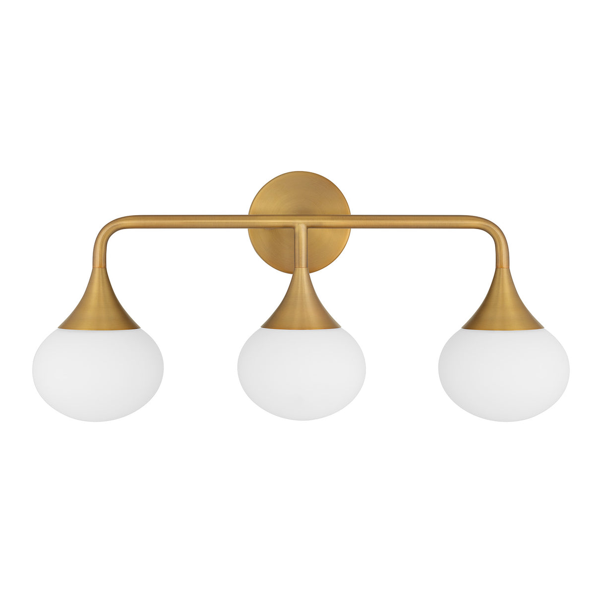 Talia 3 Light LED Vanity, Aged Brass