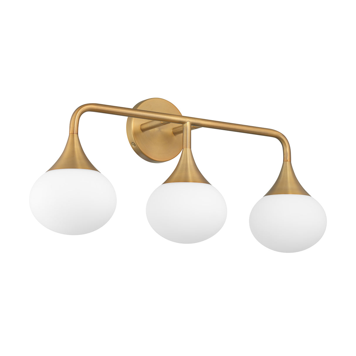 Talia 3 Light LED Vanity, Aged Brass