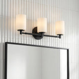 Becca 3 Light Vanity, Matte Black