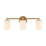 Becca 3 Light Vanity, Aged Brass