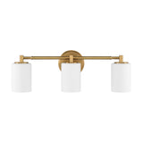 Becca 3 Light Vanity, Aged Brass