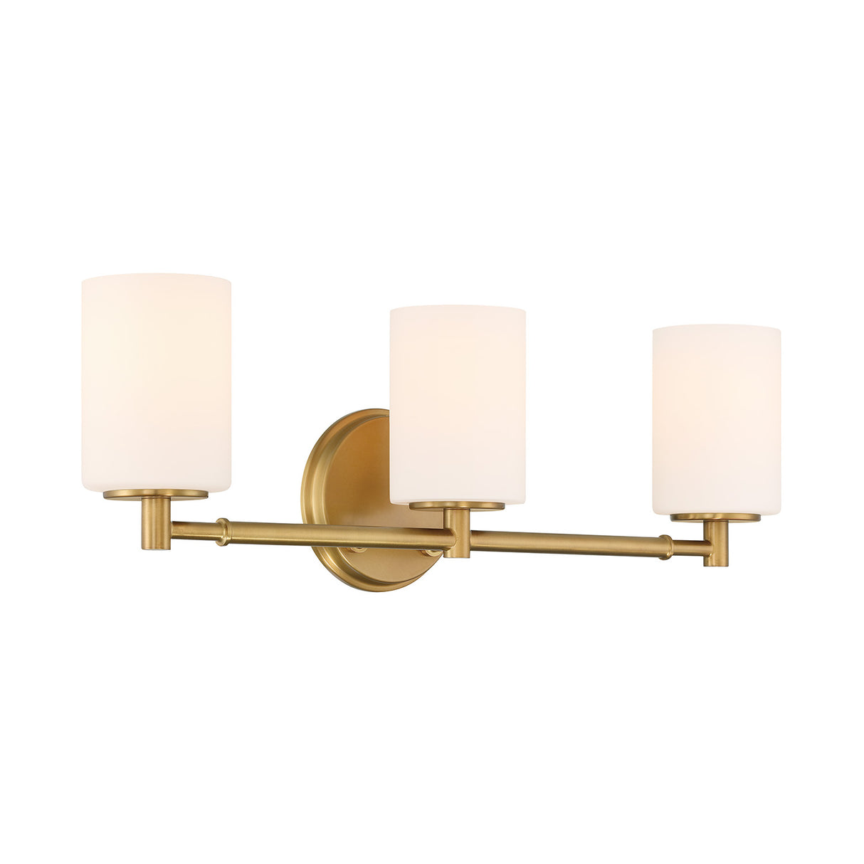 Becca 3 Light Vanity, Aged Brass