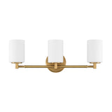 Becca 3 Light Vanity, Aged Brass