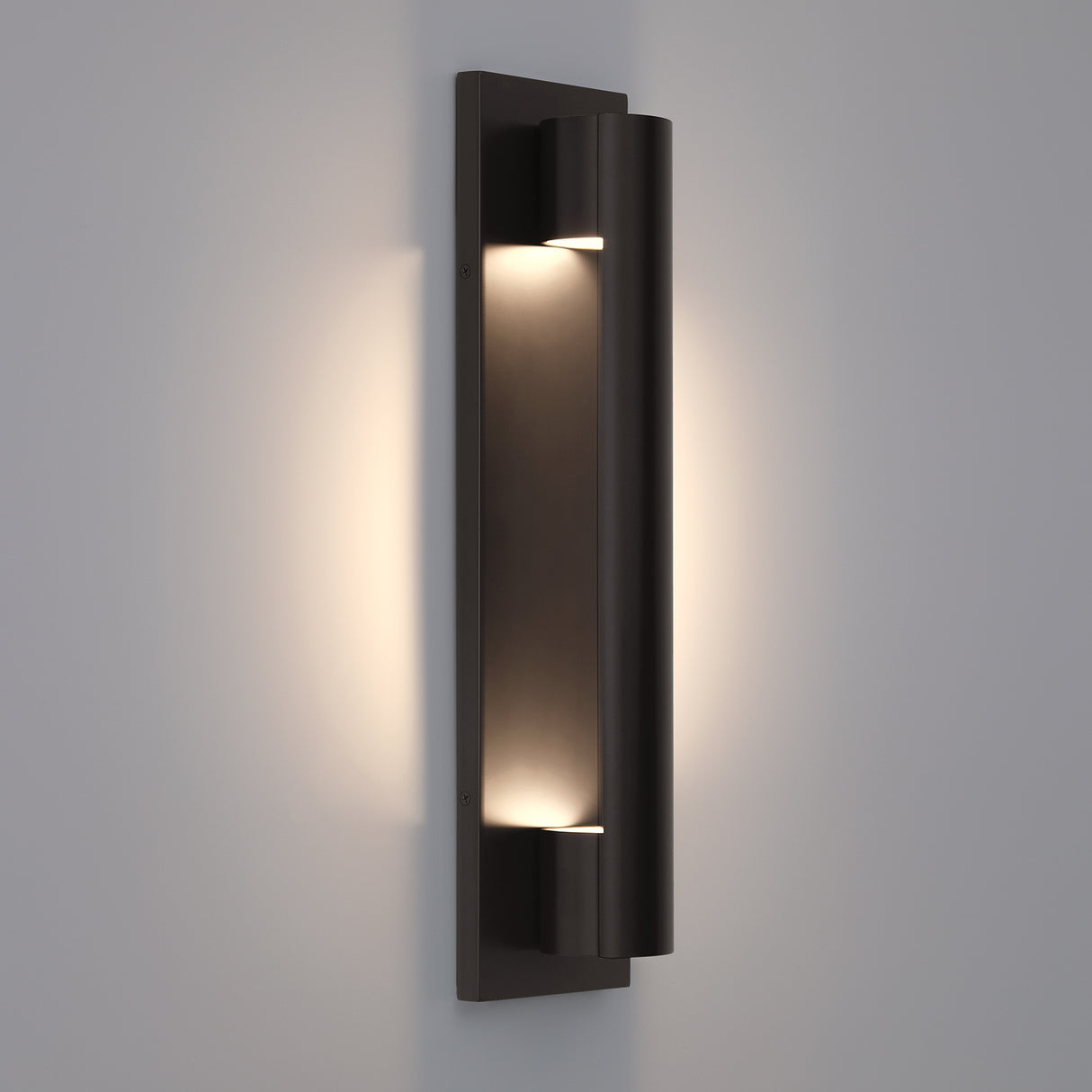 Austin LED Outdoor Wall Light, Black