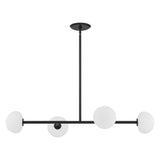 Vince 4 Light Linear LED Pendant, Matte Black