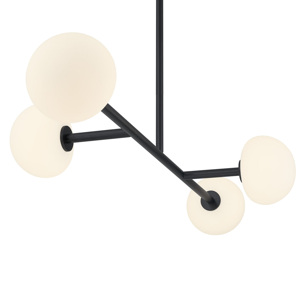 Vince 4 Light Linear LED Pendant, Matte Black