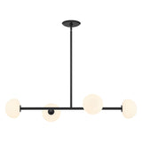 Vince 4 Light Linear LED Pendant, Matte Black