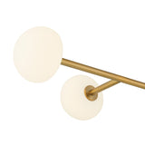 Vince 4 Light Linear LED Pendant, Aged Brass