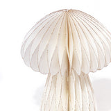 Pleated Paper Mushrooms, Small Set of 4, Ivory