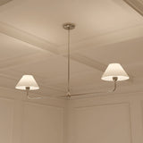 Holden 2 Shade Linear Pendant 57" for Modern home with White Walls