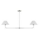 Holden 2 Shade Linear Pendant, Polished Nickel