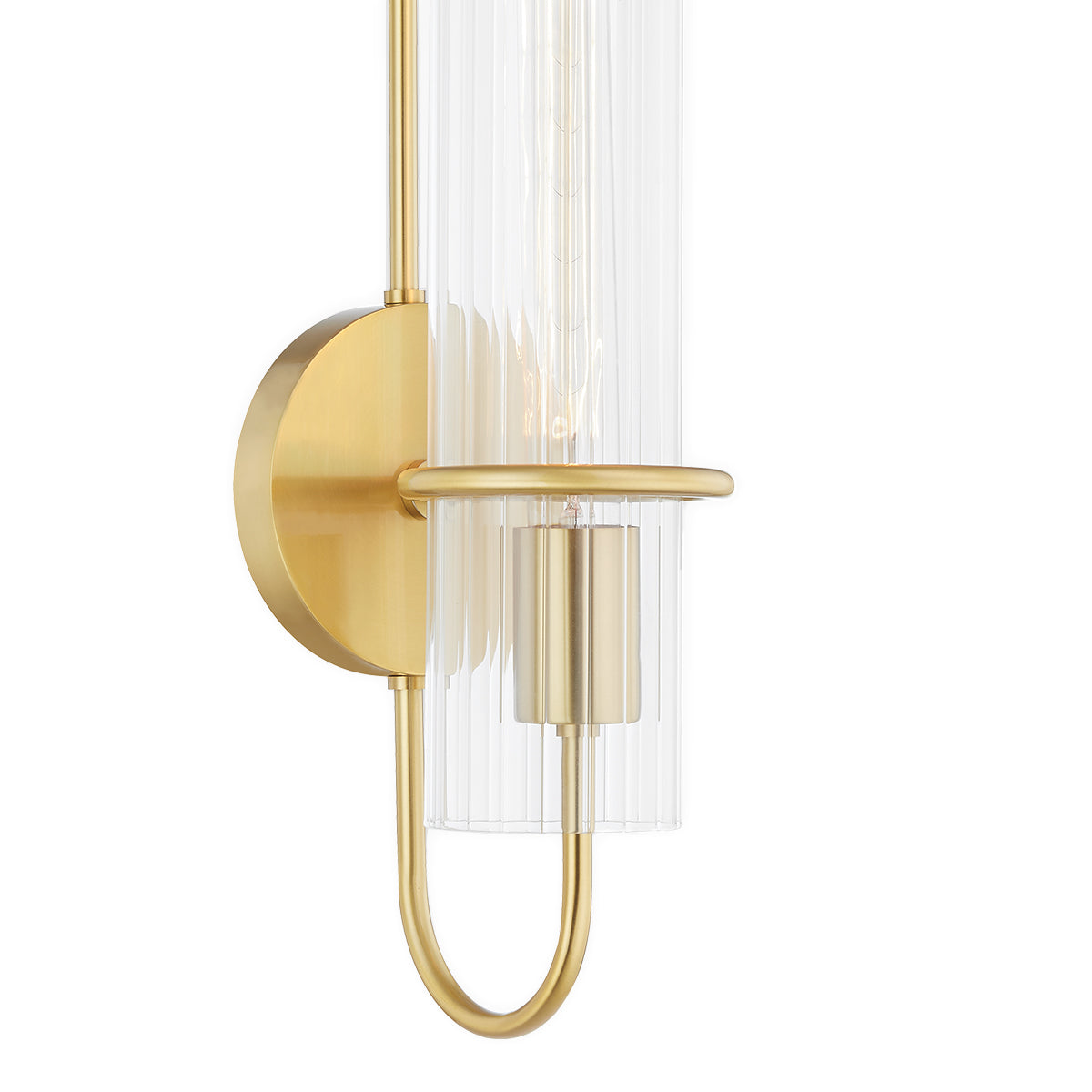 Camie Wall Sconce, Aged Brass