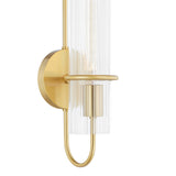 Camie Wall Sconce, Aged Brass