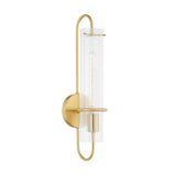 Camie Wall Sconce, Aged Brass