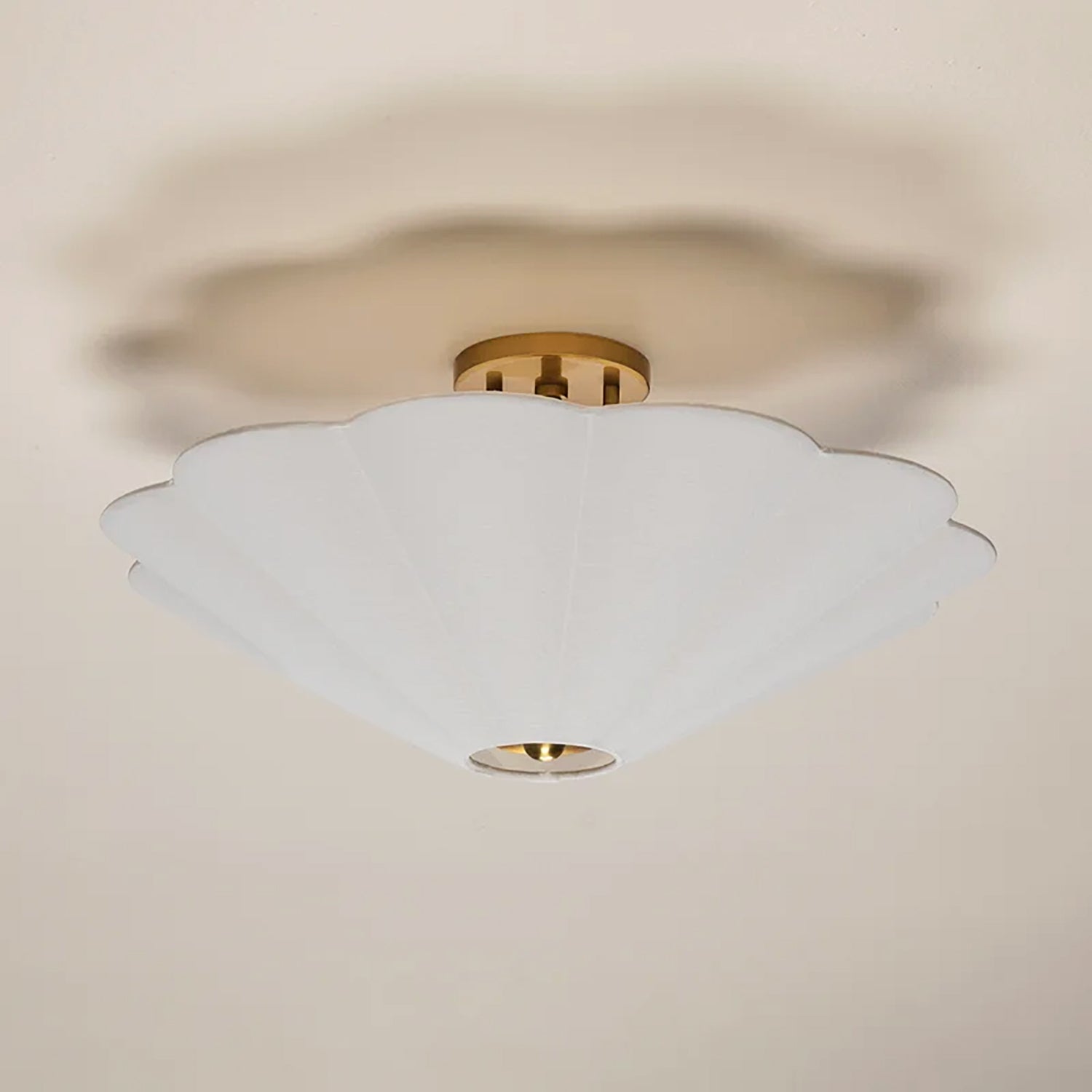 Liza Linen Semi-Flush Mount 20