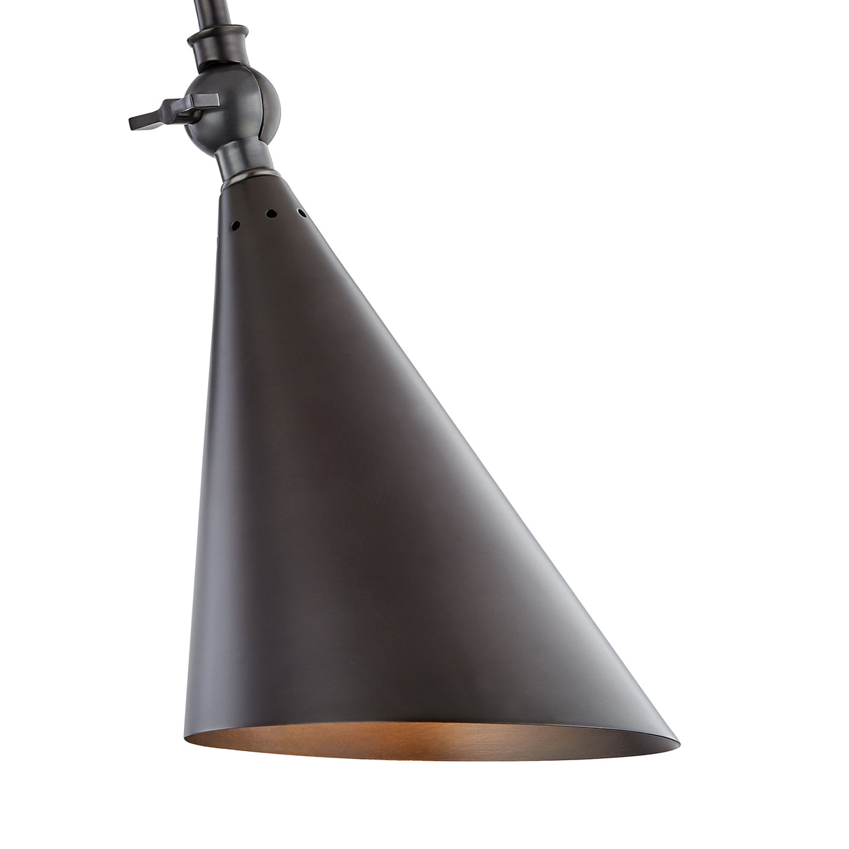 Faye Gooseneck Adjustable Wall Sconce, Old Bronze