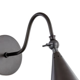 Faye Gooseneck Adjustable Wall Sconce, Old Bronze