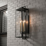 Everett Outdoor Wall Light, Extra Large, Forged Iron Black