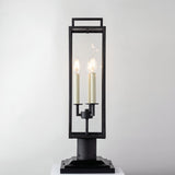 Everett Outdoor Post Light, Forged Iron Black