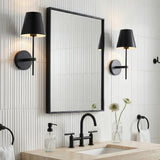 Banks Wall Sconce, Matte Black