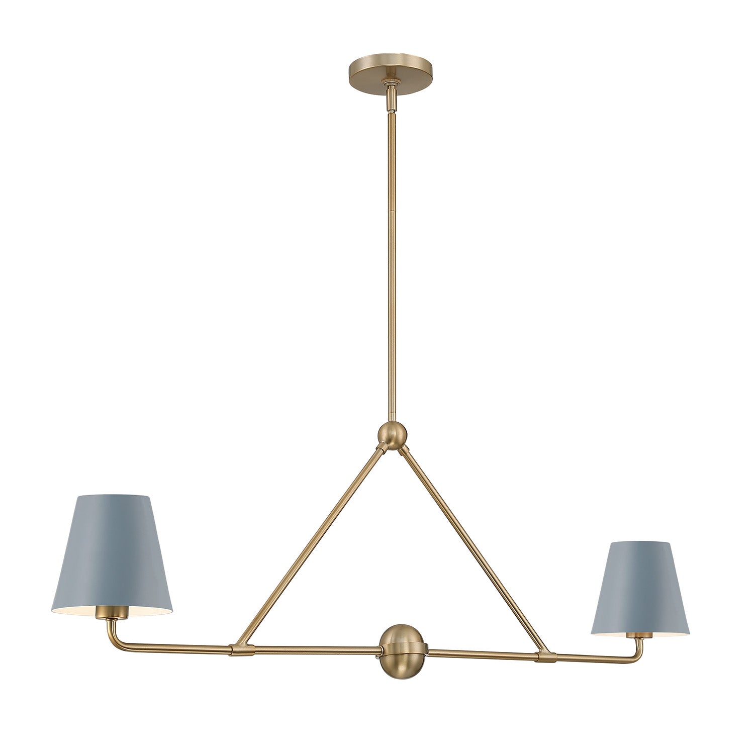 Banks 2 Shade Linear Pendant 42