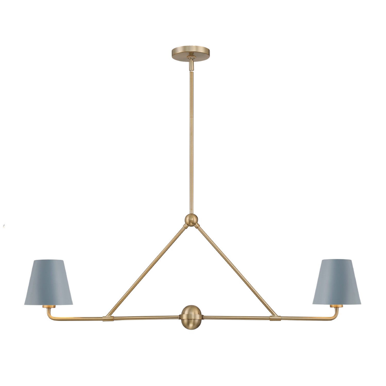 Banks 2 Shade Linear Pendant 42