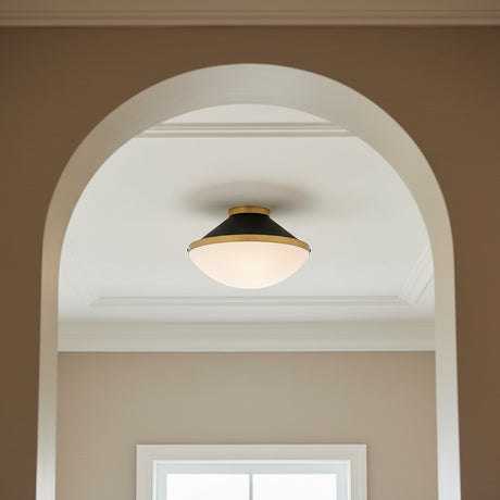 Blair Flush Mount 16" for Modern home with White walls