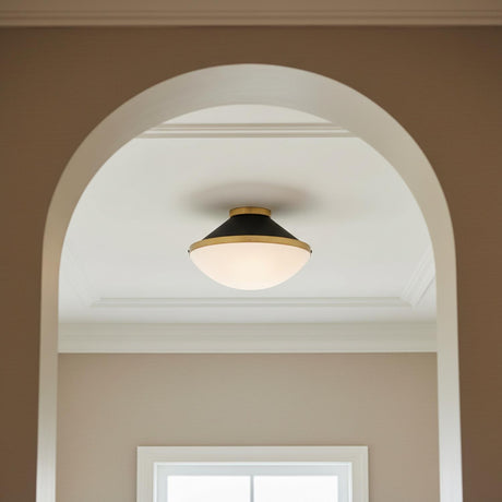 Blair Flush Mount 16" for Modern home with White walls