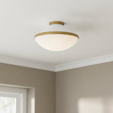 Blair Flush Mount 16" for Modern home with White walls