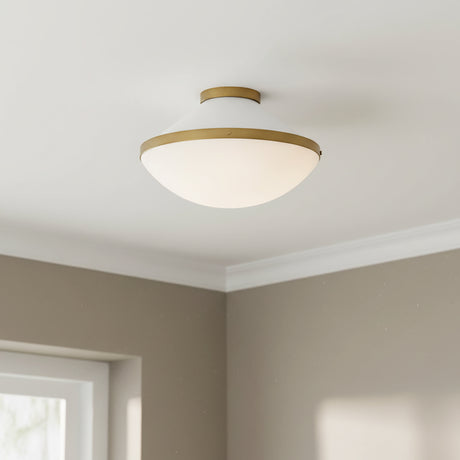 Blair Flush Mount 16" for Modern home with White walls