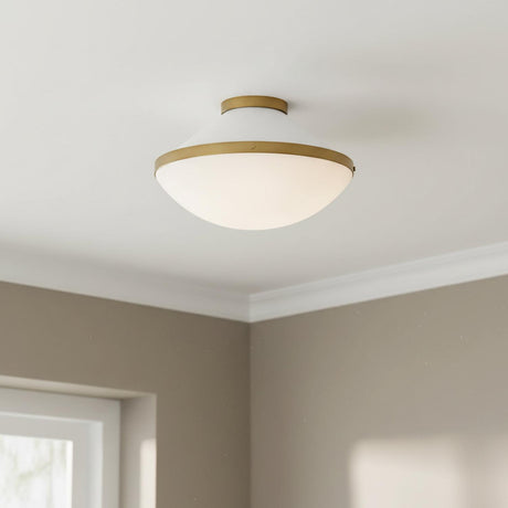 Blair Flush Mount 16" for Modern home with White walls