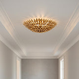 Alysa Flush Mount 24", Antique Gold