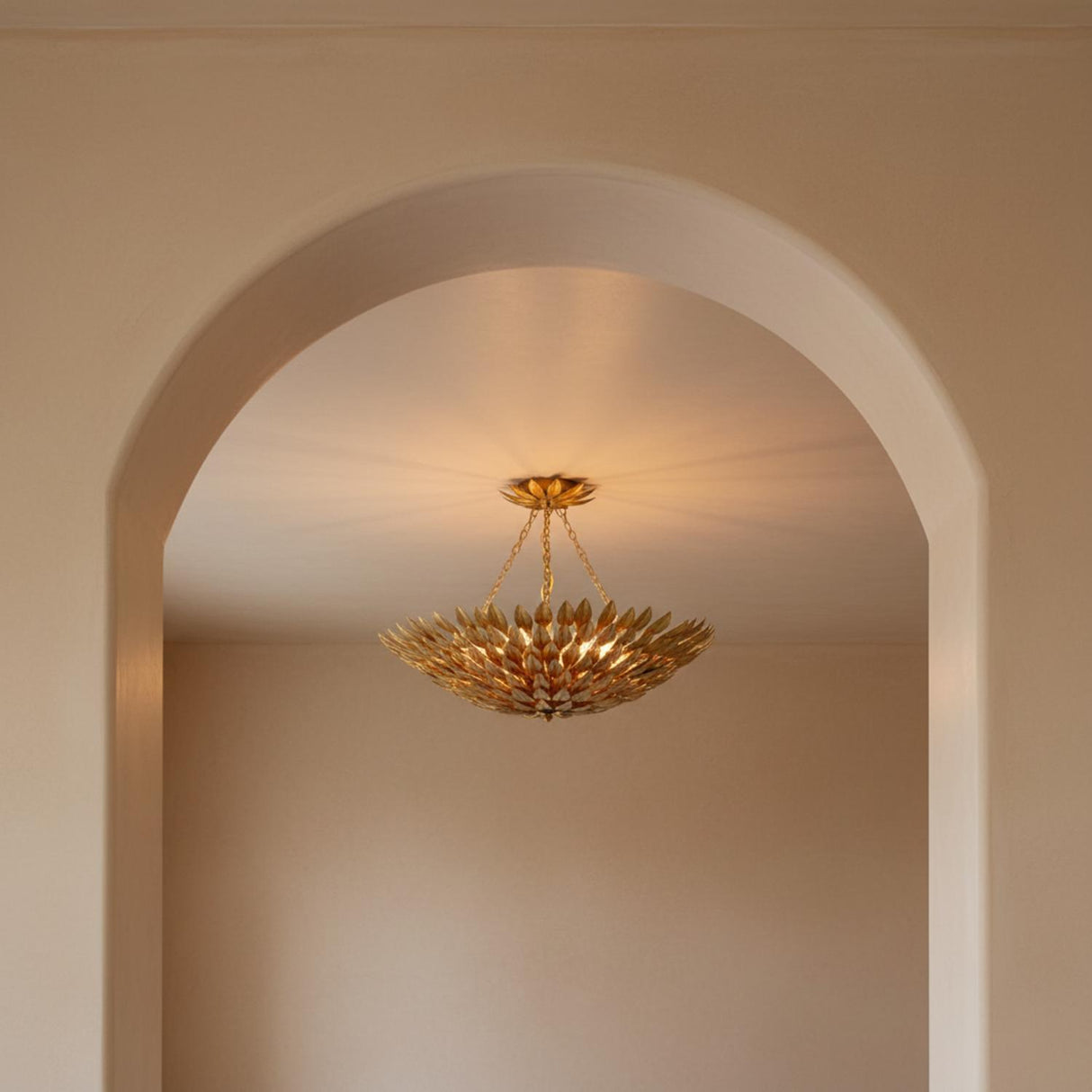 Alysa Semi-Flush 24", Antique Gold