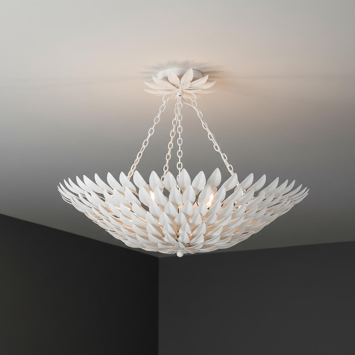 Alysa Semi-Flush 24" for Transitional home with White walls