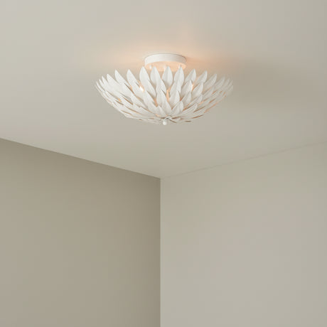 Alysa Semi-Flush 16″, Matte White for Modern home with White walls