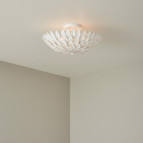 Alysa Semi-Flush 16″, Matte White for Modern home with White walls