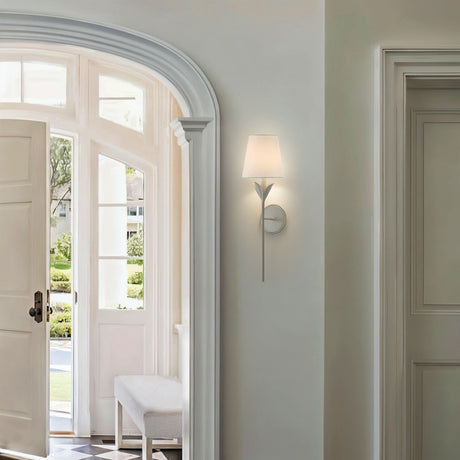 Alice Single Sconce, Antique Silver