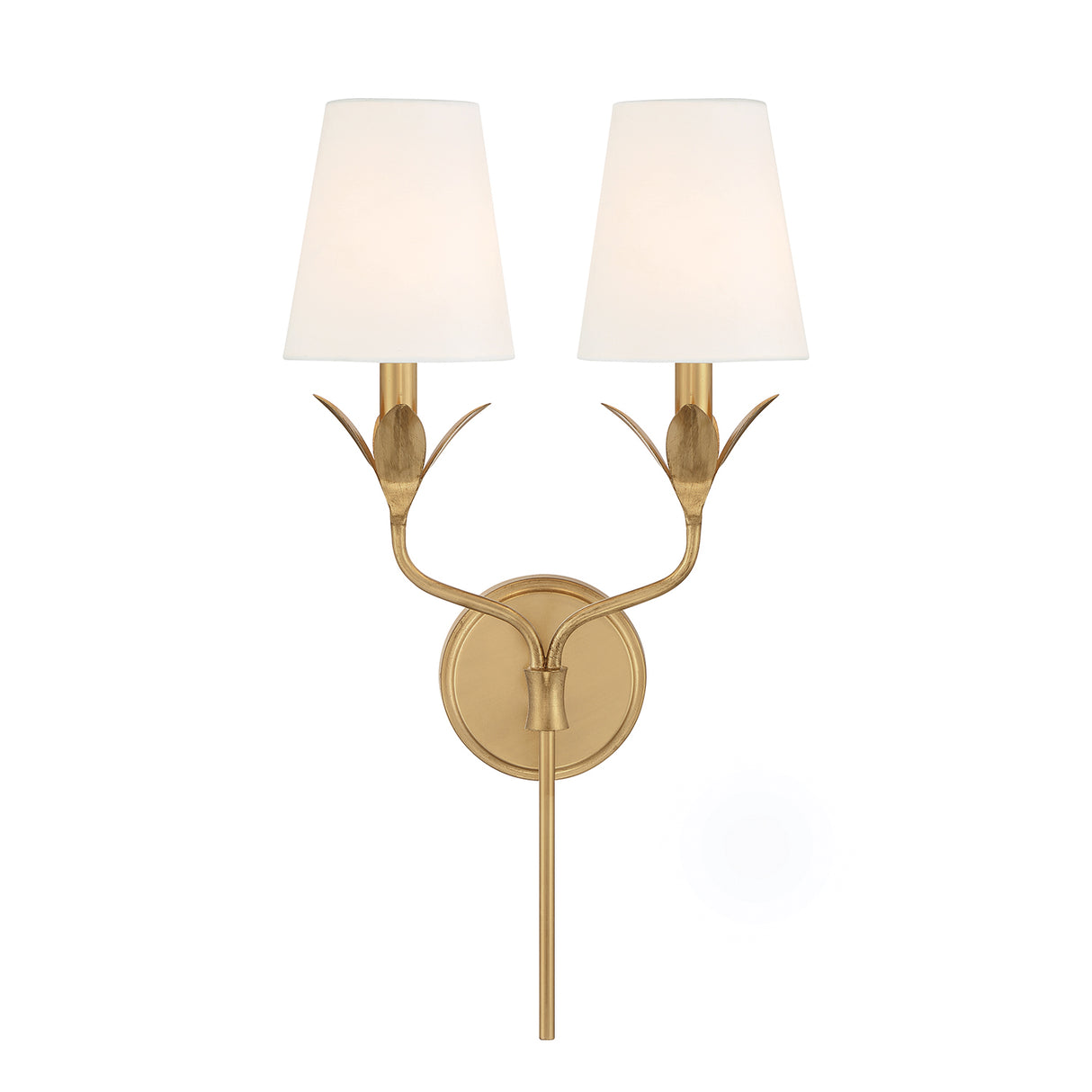 Alice Double Sconce, Antique Gold