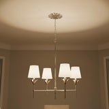 Alice 4 Light Chandelier 28" for Transitional home with Beige walls