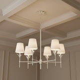 Alice 6 Light Chandelier 32" for Transitional home with White Ceiling