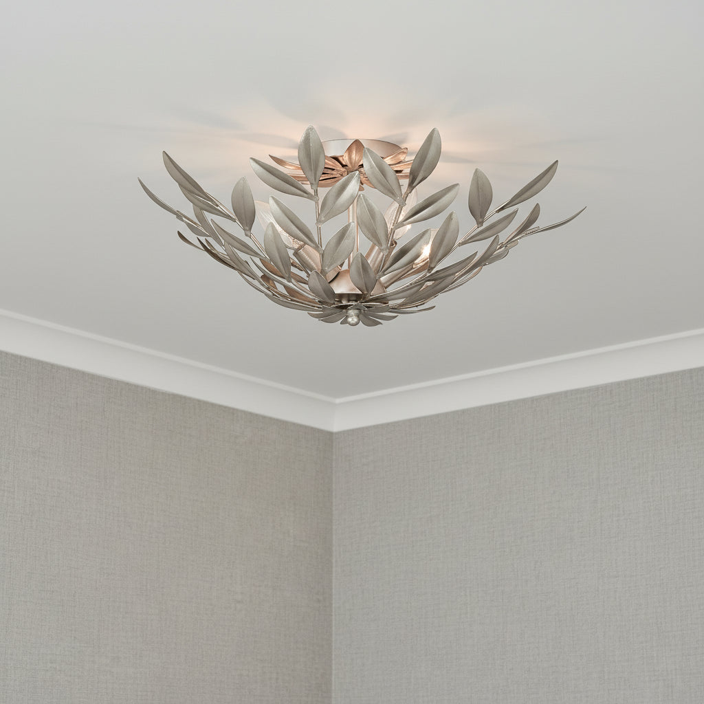 Alison Semi-Flush 21 for Transitional home with Light Gray Textured Walls